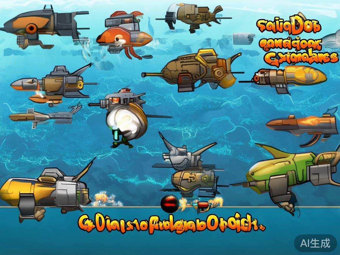 游戏内设有多种类型的捕鱼炮，例如普通炮、大炮、雷霆